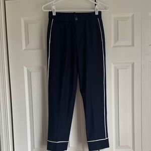 J. Crew Women’s Navy Pants with White Trim